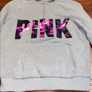 PINK Quarter Zip with pocket